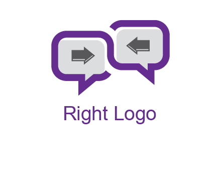 chatting arrows logo