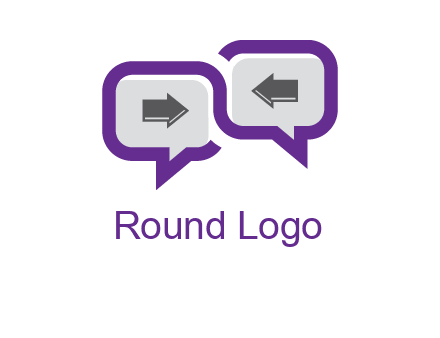 chatting arrows logo
