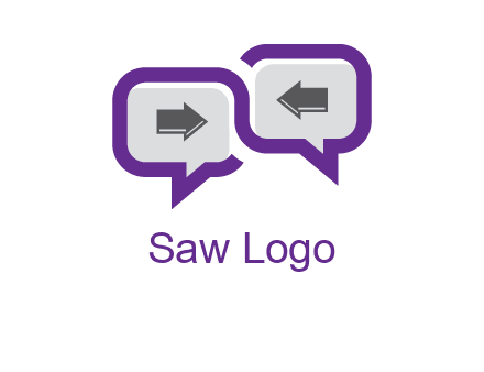 chatting arrows logo