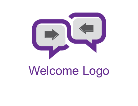 chatting arrows logo