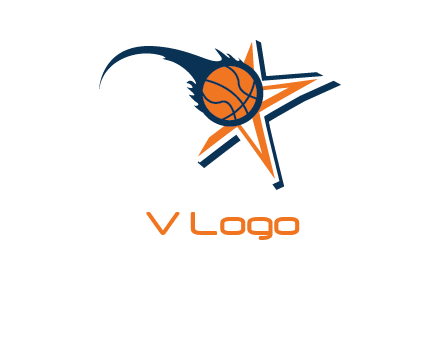 volleyball on star logo