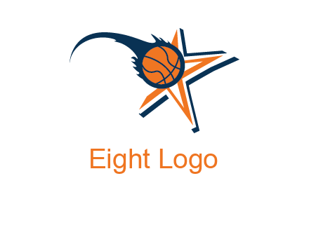 volleyball on star logo