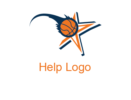 volleyball on star logo