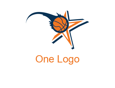 volleyball on star logo