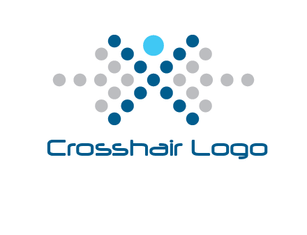 abstract dot person logo