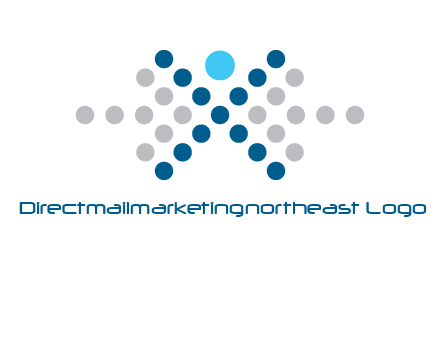 abstract dot person logo