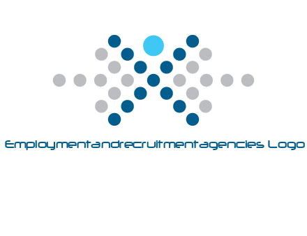 abstract dot person logo