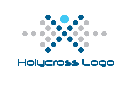 abstract dot person logo
