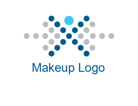 abstract dot person logo
