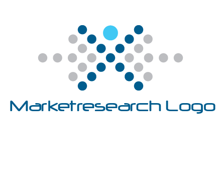 abstract dot person logo