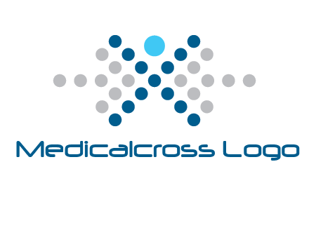 abstract dot person logo