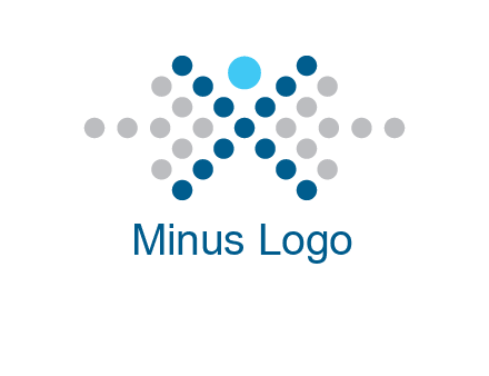 abstract dot person logo