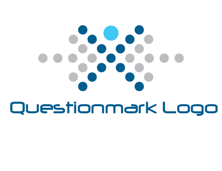 abstract dot person logo