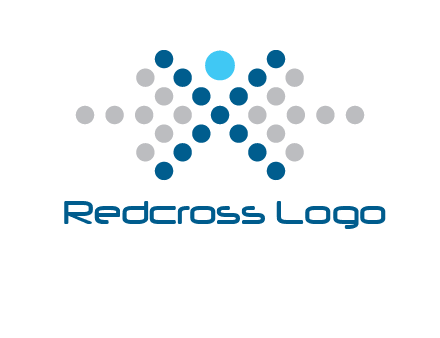 abstract dot person logo