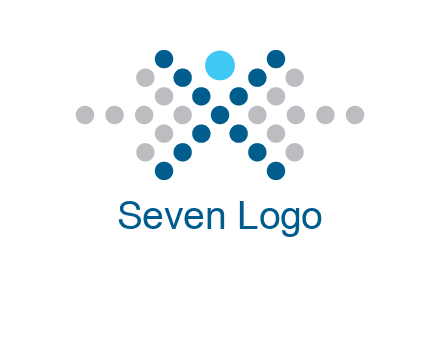 abstract dot person logo