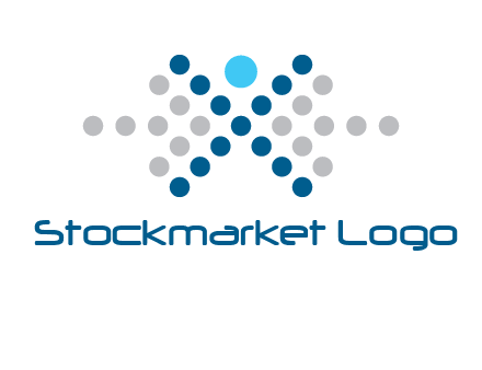 abstract dot person logo