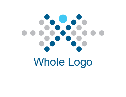 abstract dot person logo