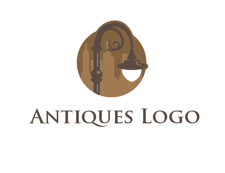victorian street lamp icon