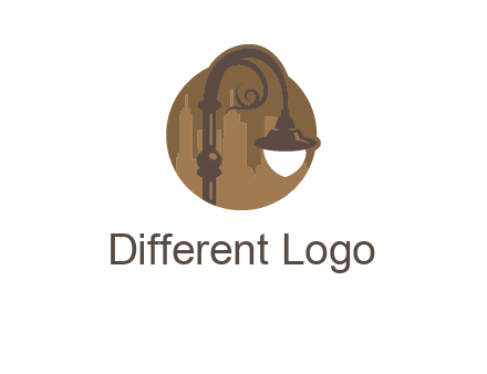 victorian street lamp icon