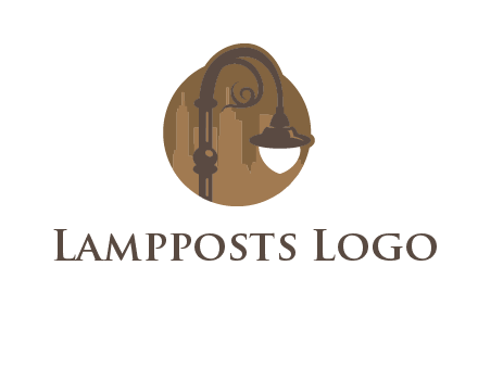victorian street lamp icon