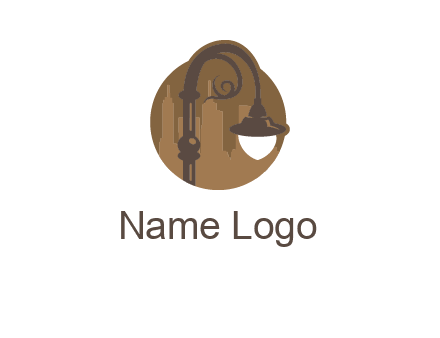 victorian street lamp icon