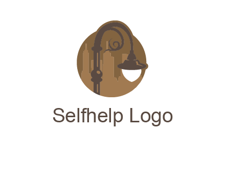 victorian street lamp icon