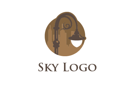 victorian street lamp icon