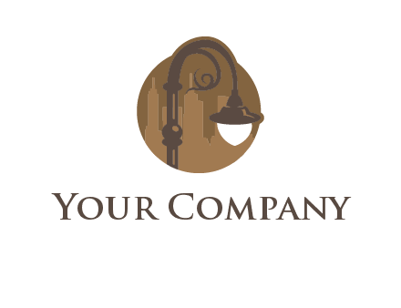 victorian street lamp icon