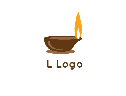 diwali lamp logo