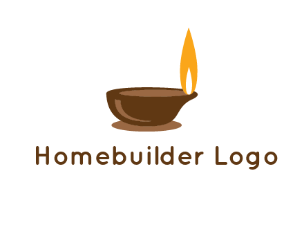 diwali lamp logo