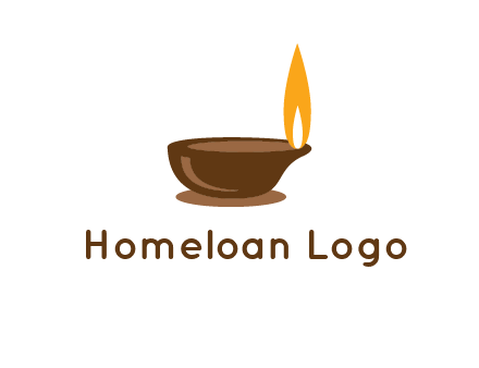 diwali lamp logo