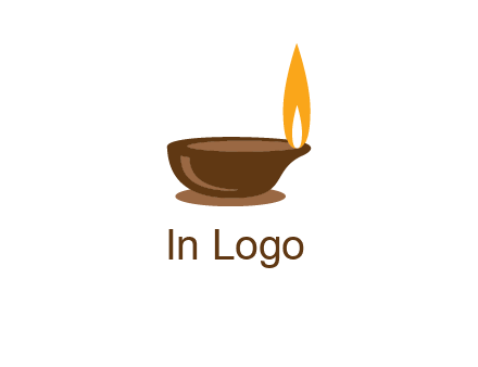 diwali lamp logo