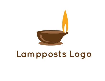 diwali lamp logo