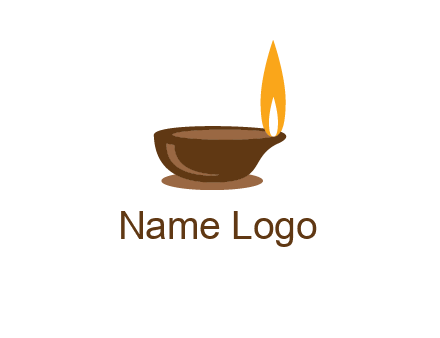 diwali lamp logo
