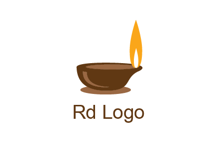 diwali lamp logo