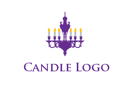 chandelier with candles illustration