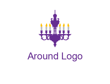 chandelier with candles illustration