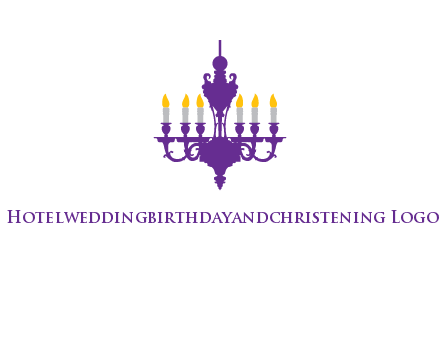 chandelier with candles illustration