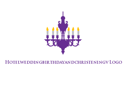chandelier with candles illustration