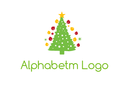 decorative christmas tree icon