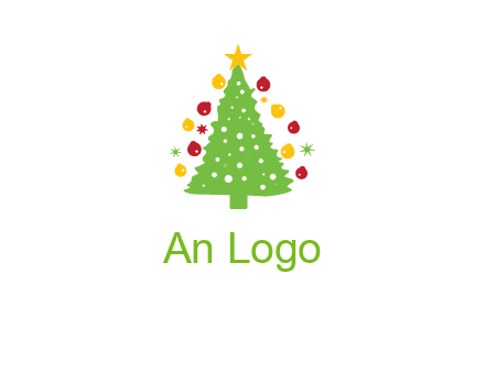 decorative christmas tree icon