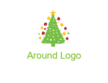 decorative christmas tree icon