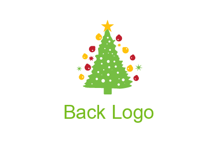 decorative christmas tree icon
