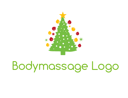 decorative christmas tree icon
