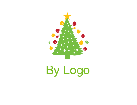 decorative christmas tree icon