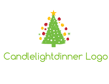 decorative christmas tree icon