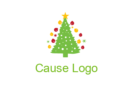 decorative christmas tree icon