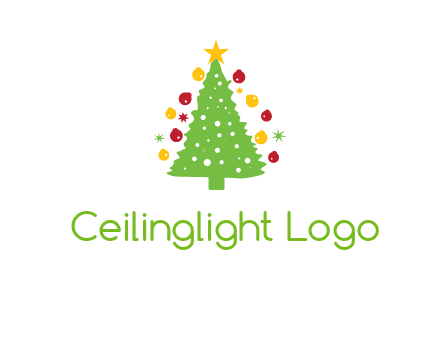 decorative christmas tree icon