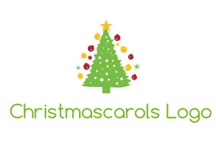 decorative christmas tree icon