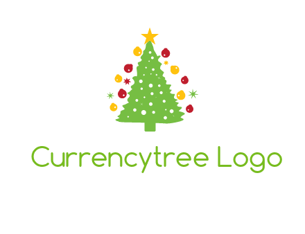 decorative christmas tree icon